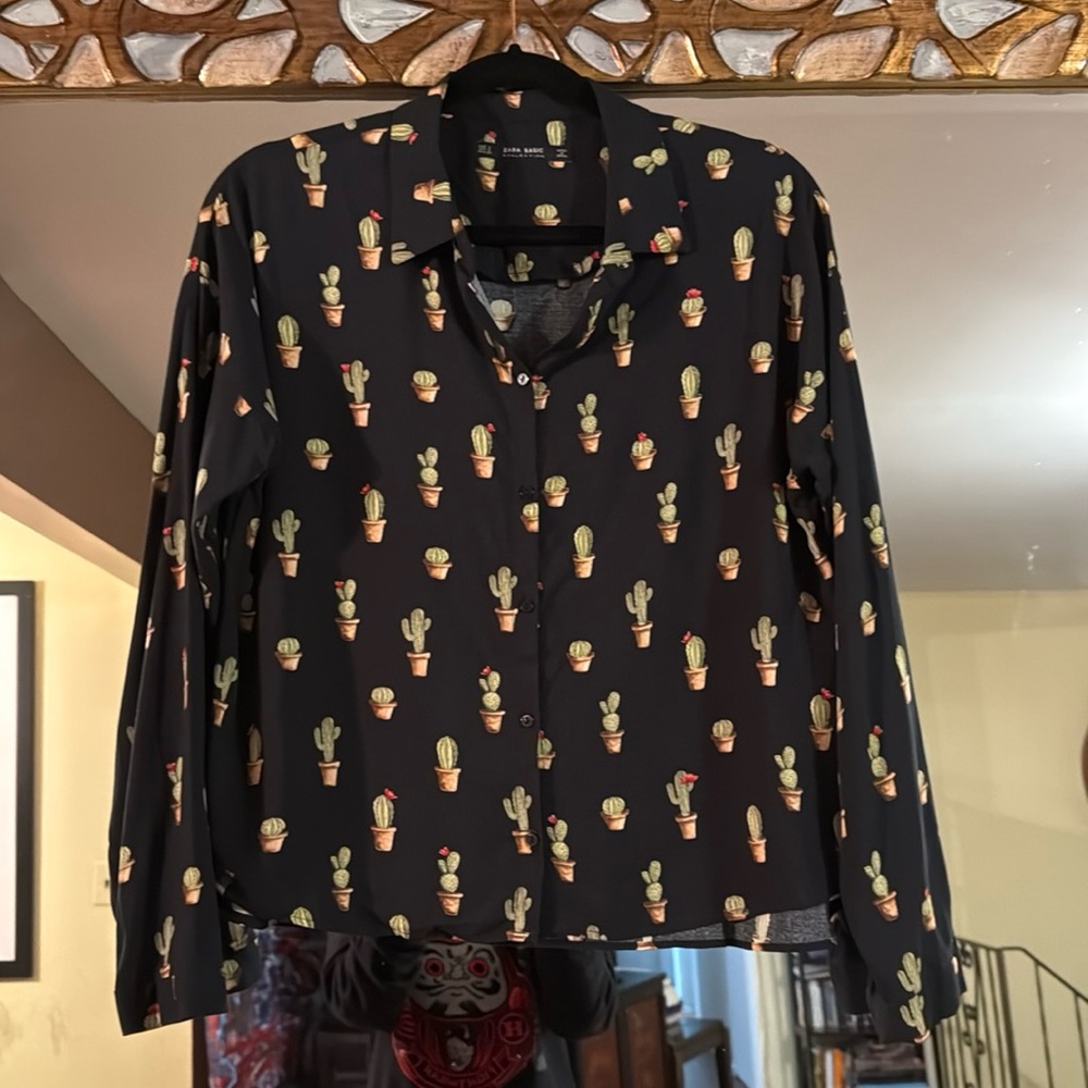 Zara shirt viscose small size